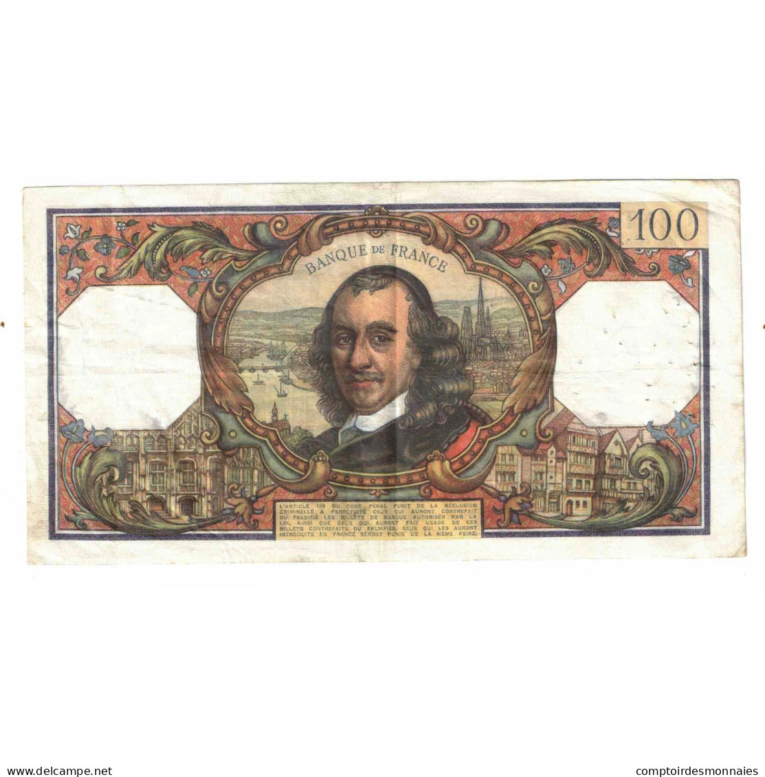 France, 100 Francs, Corneille, 1971, H.603, TTB, Fayette:65.35, KM:149d - 100 F 1964-1979 ''Corneille''
