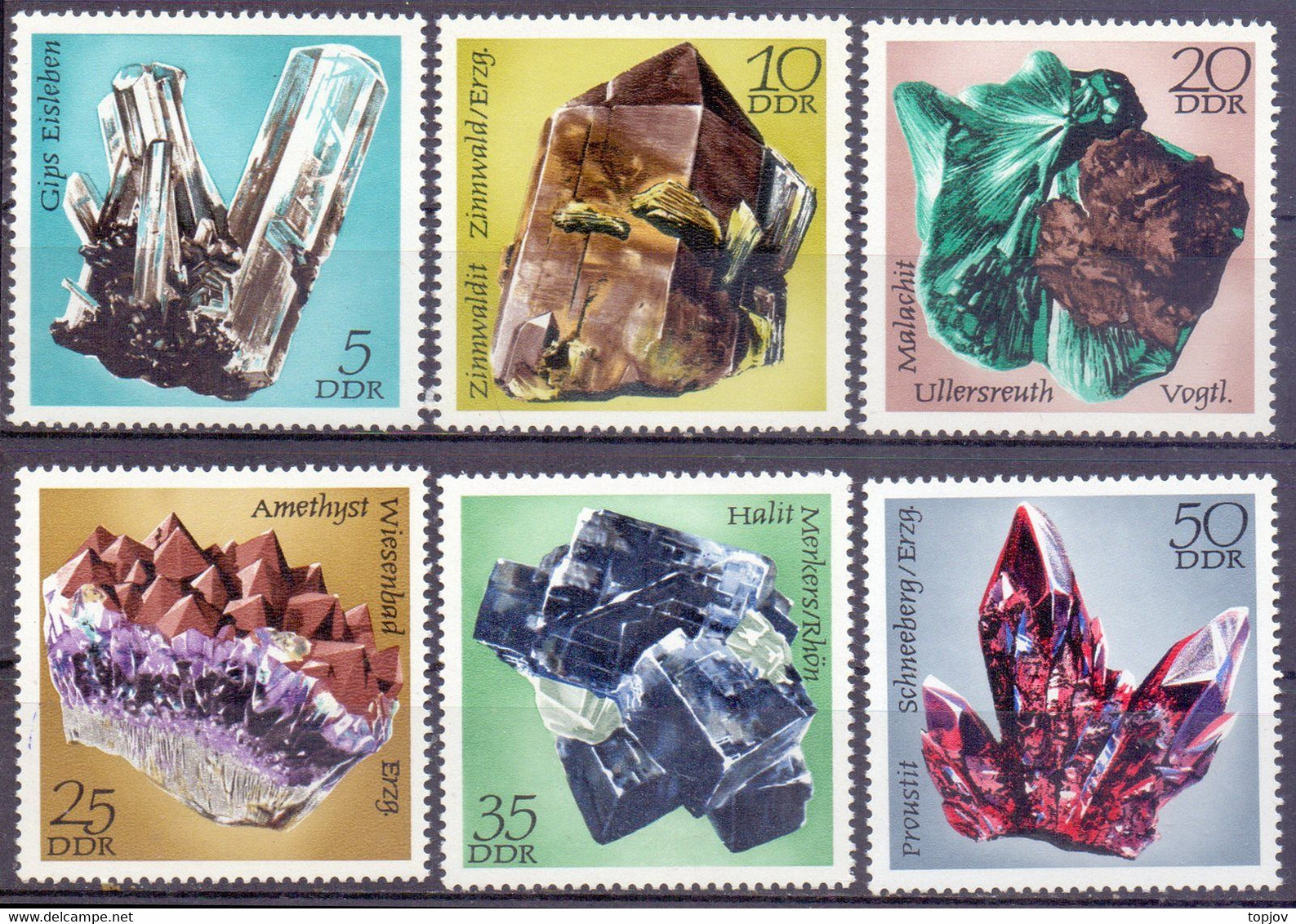 DDR - MINERALES - GEOLOGY  - **MNH - 1986 - Minéraux