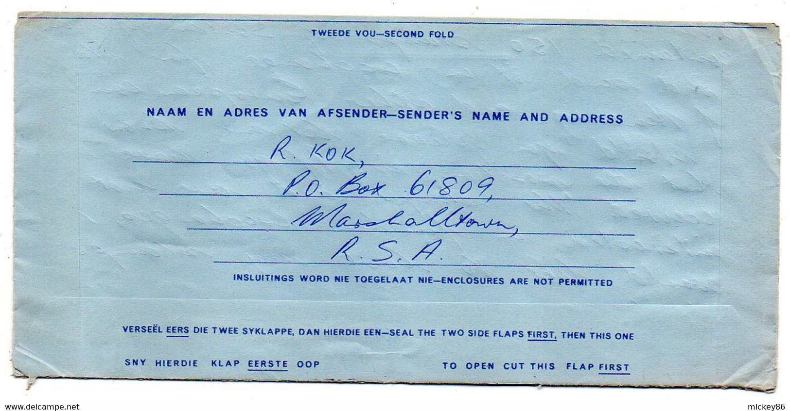 Afrique Du Sud--1973--entier Aérogramme JOHANNESBURG Pour NADUDVAR  (Hongrie) ..cachet - - Lettres & Documents