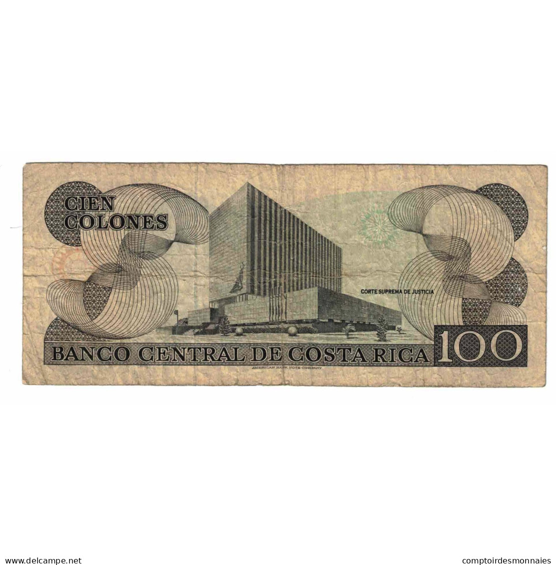 Billet, Costa Rica, 100 Colones, 1990, 1990-10-05, KM:254a, TB - Costa Rica