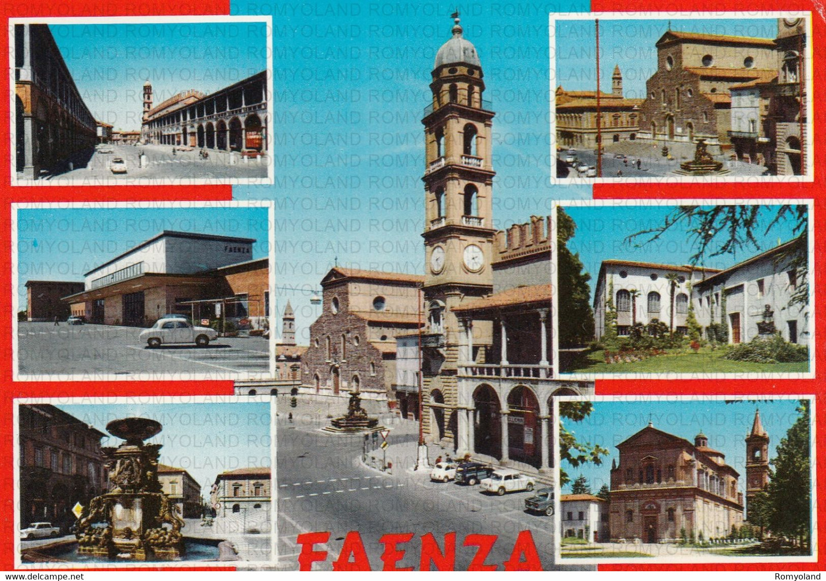 CARTOLINA  FAENZA,EMILIA ROMAGNA,STORIA,CULTURA,MEMORIA,RELIGIONE,IMPERO ROMANO,VACANZA,BELLA ITALIA,VIAGGIATA 1969 - Faenza