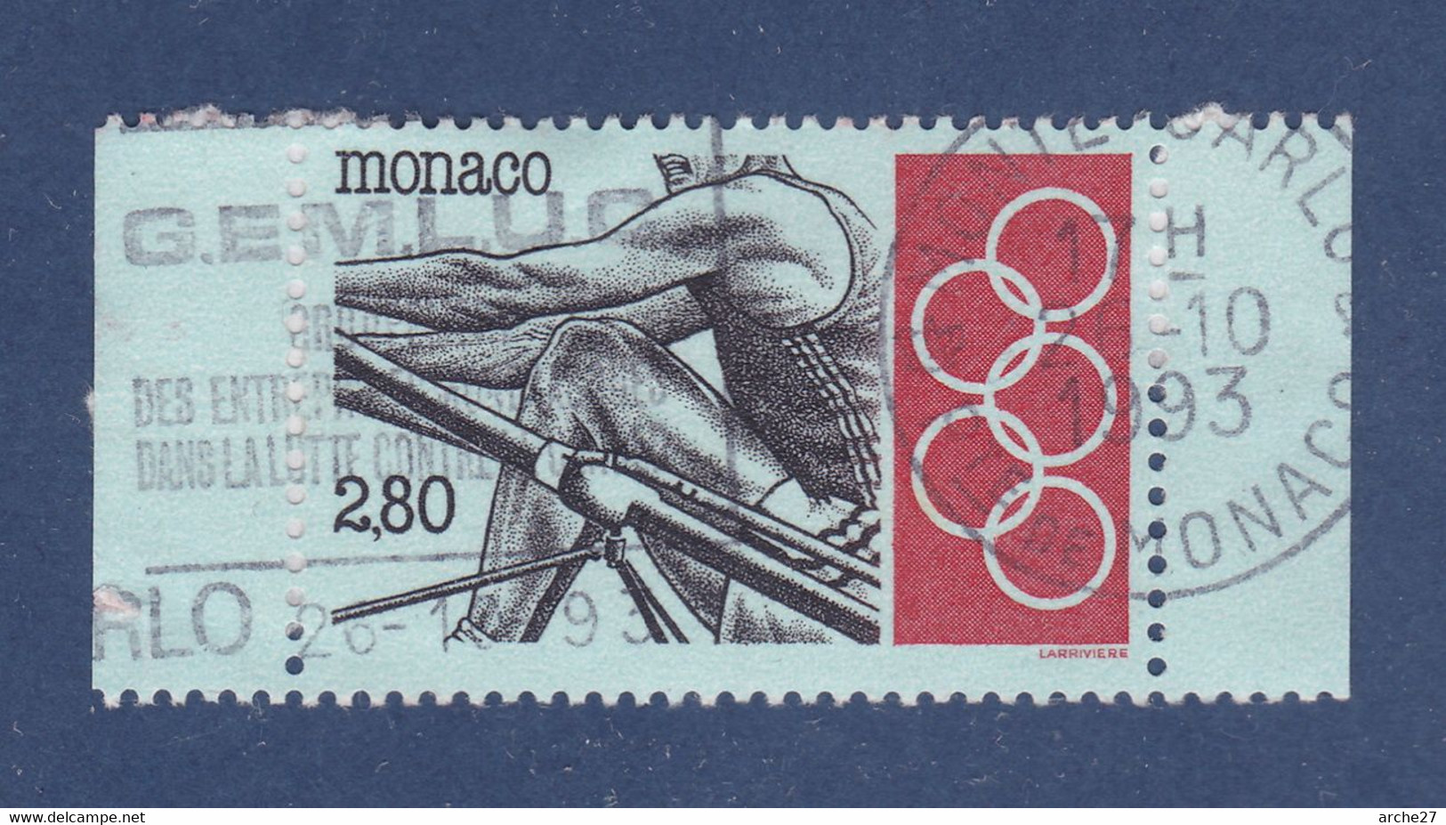 TIMBRE MONACO N° 1892 OBLITERE BDF - Usati