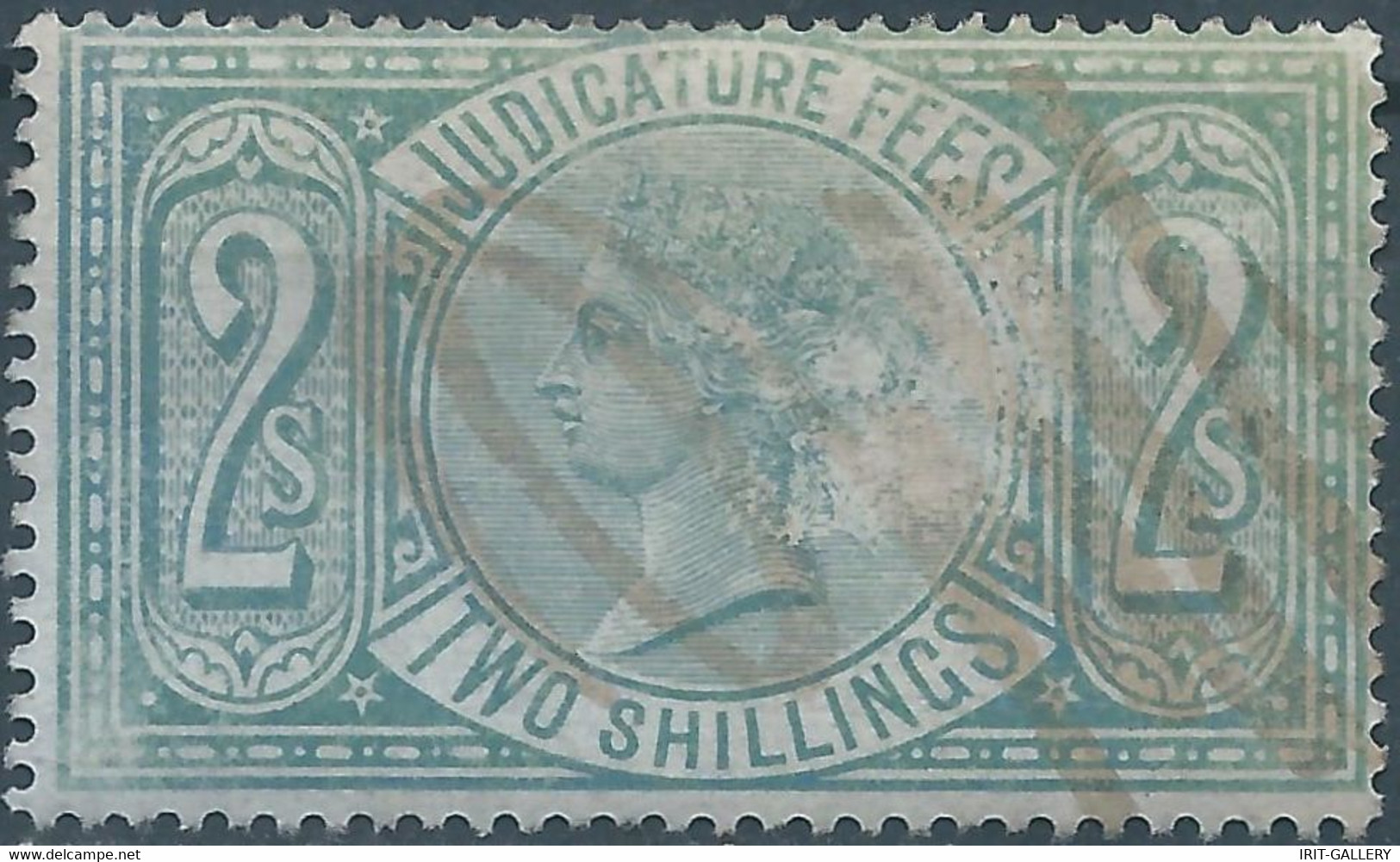 Great Britain-ENGLAND,Queen Victoria,1880-1900 Revenue Stamp Tax Fiscal,JUDICATURE FEES,2 Shillings,Used - Fiscaux