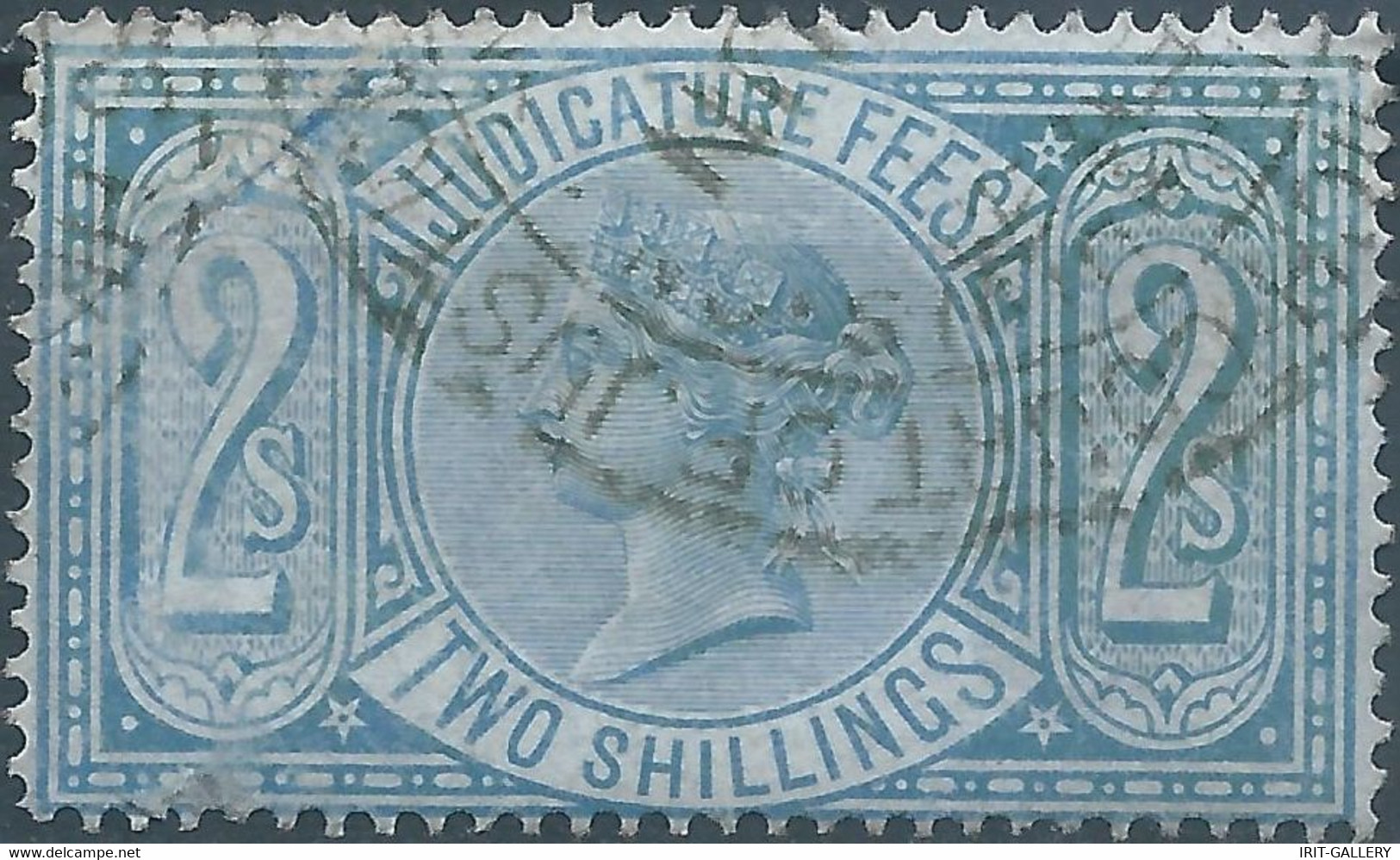 Great Britain-ENGLAND,Queen Victoria,1880-1900 Revenue Stamp Tax Fiscal,JUDICATURE FEES,2 Shillings,Used - Fiscali