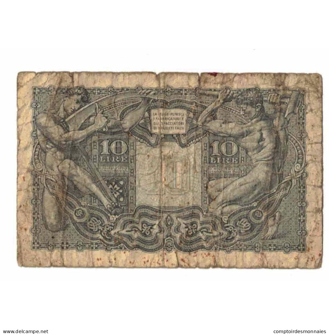 Billet, Italie, 10 Lire, 1944, 1944-11-23, KM:32a, AB - Regno D'Italia – 10 Lire