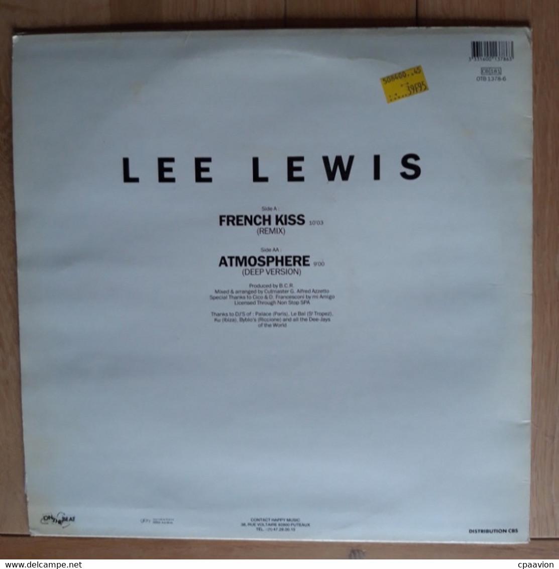 LEE LEWIS; FRENCH KISS - Instrumental