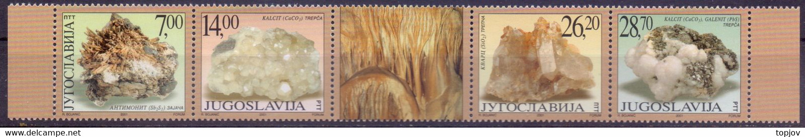 JUGOSLAVIA - MINERALES - GEOLOGY  - **MNH - 2001 - Minéraux