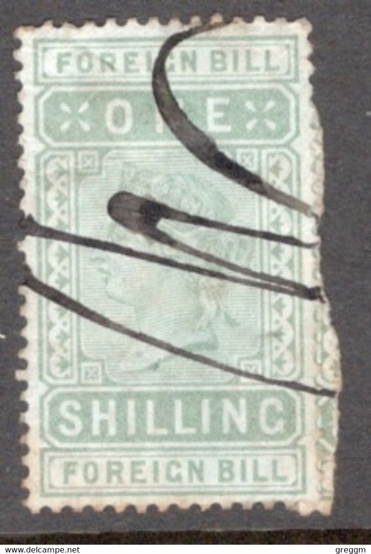 GB 1872 Queen Victoria 1 Shilling Foreign Bill Stamp In Fine Used.. - Werbemarken, Vignetten