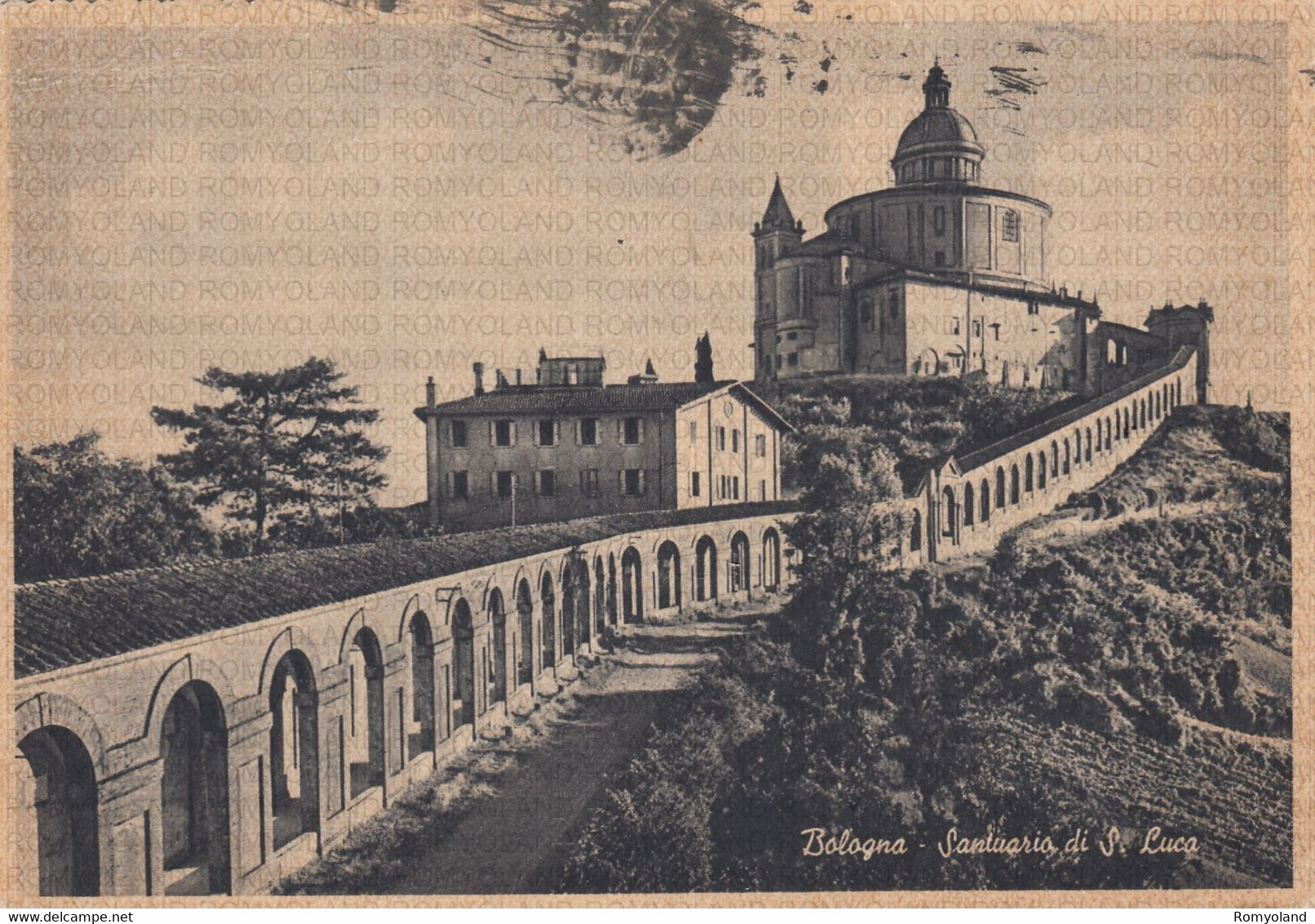 CARTOLINA  BOLOGNA,EMILIA ROMAGNA,SANTUARIO DI S.LUCA-STORIA,CULTURA,MEMORIA,BELLA ITALIA,BOLLO STACCATO,VIAGGIATA 1955 - Faenza