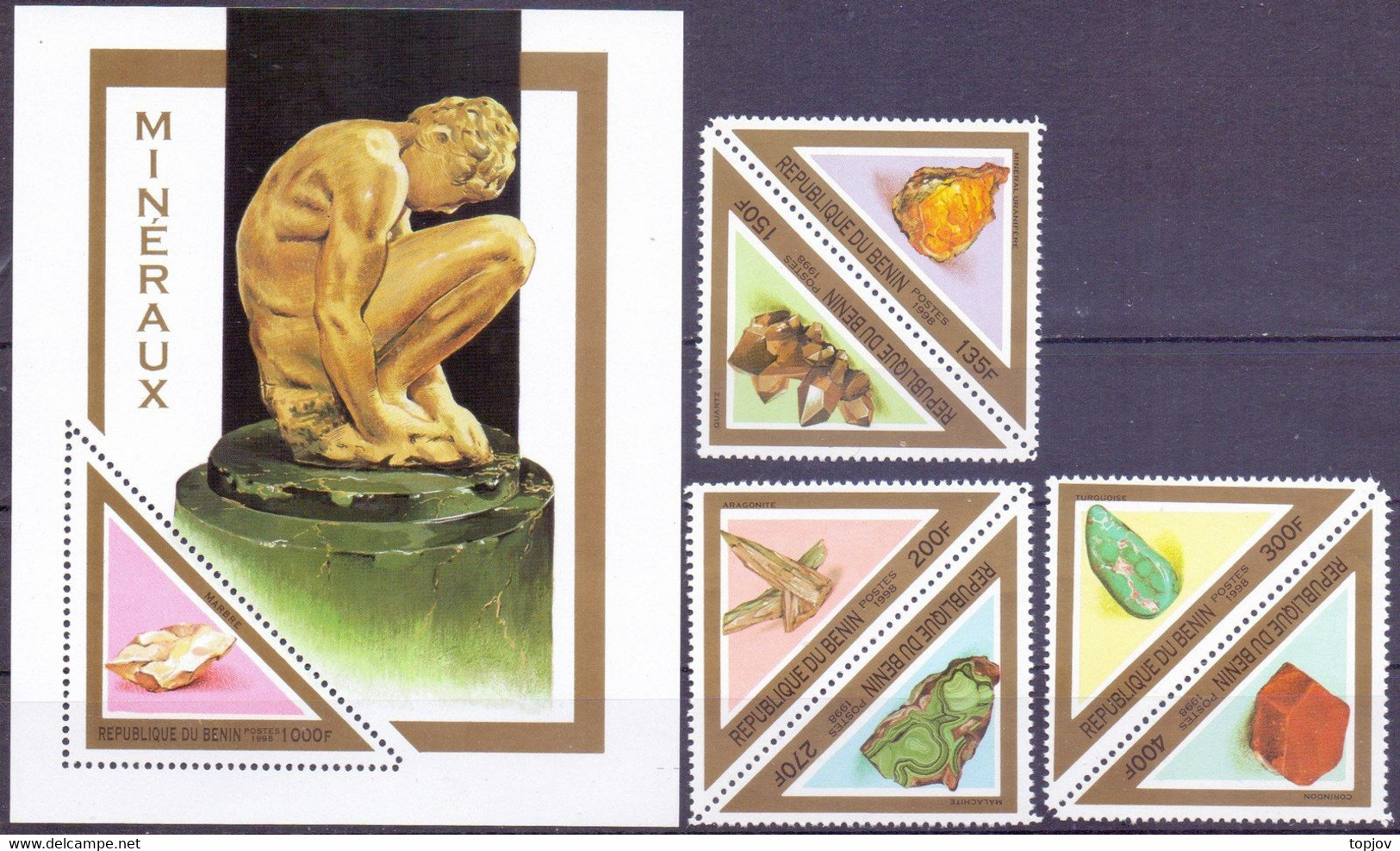 BENIN - MINERALES - GEOLOGY  - ASIA - **MNH - 1998 - Minéraux