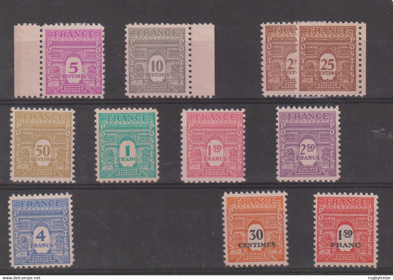 6066 Lot De Timbres Courants ARC DE TRIOMPHE - NEUF SANS CHARNIERE - 1944-45 Arc De Triomphe