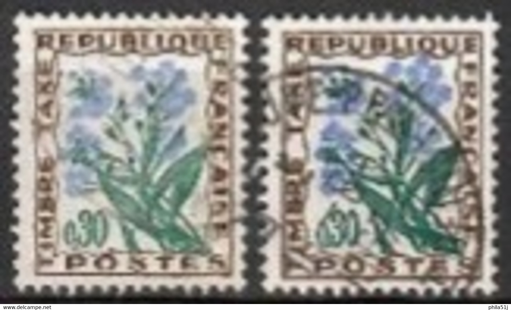 FRANCE 1964 --- N° 99 ---OBL VOIR SCAN---2 NUANCES - 1960-.... Gebraucht