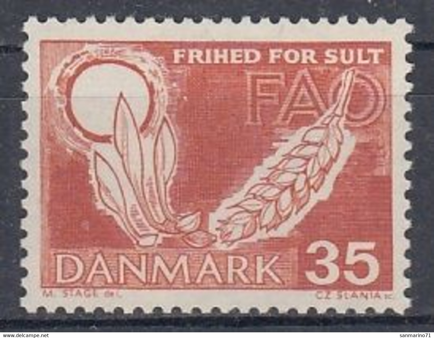 DENMARK 409,unused - Contre La Faim