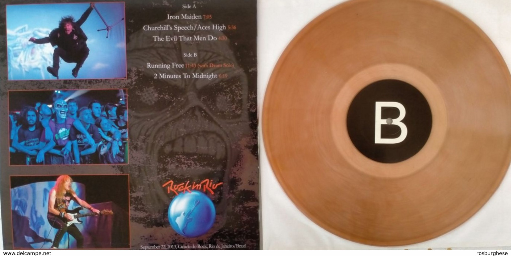 Iron Maiden Air Raid Siren VINILE LP Trasparente 150 Copie - Editions Limitées