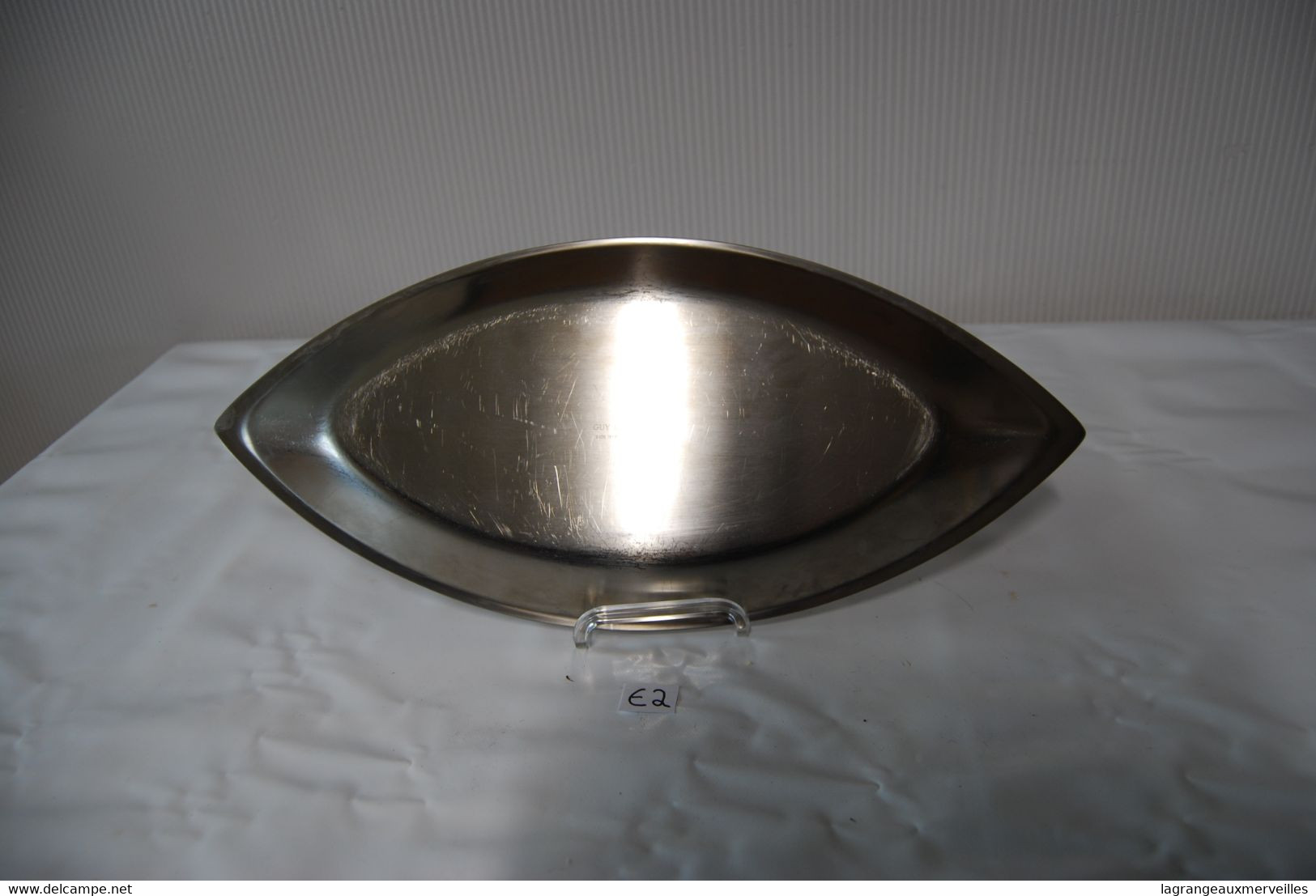 E2 Ancien Plat En Inox - Guy Degrenne - Made In France - Hedendaagse Kunst