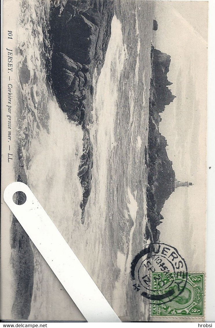 Angleterre Jersey, Corbière Par Grosse Mer - La Corbiere