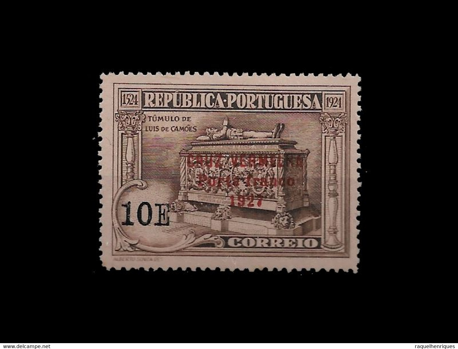 PORTUGAL PORTE FRANCO - 1927 ERROR RED SURCHARGED MNH (PLB#01-90) - Nuevos