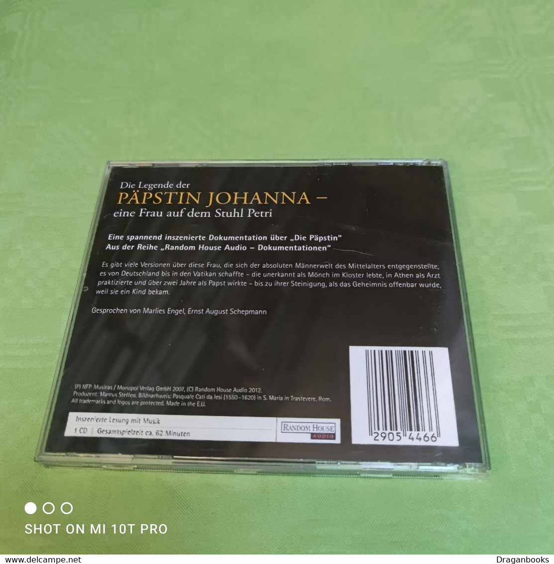 Die Legende Der Päpstin Johanna - Eine Frau Auf Dem Stuhl Petri - CD