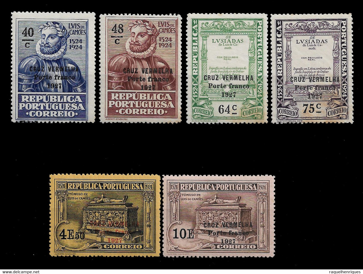 PORTUGAL PORTE FRANCO - 1927 CRUZ VERMELHA SET MNH (PLB#01-91) - Ungebraucht