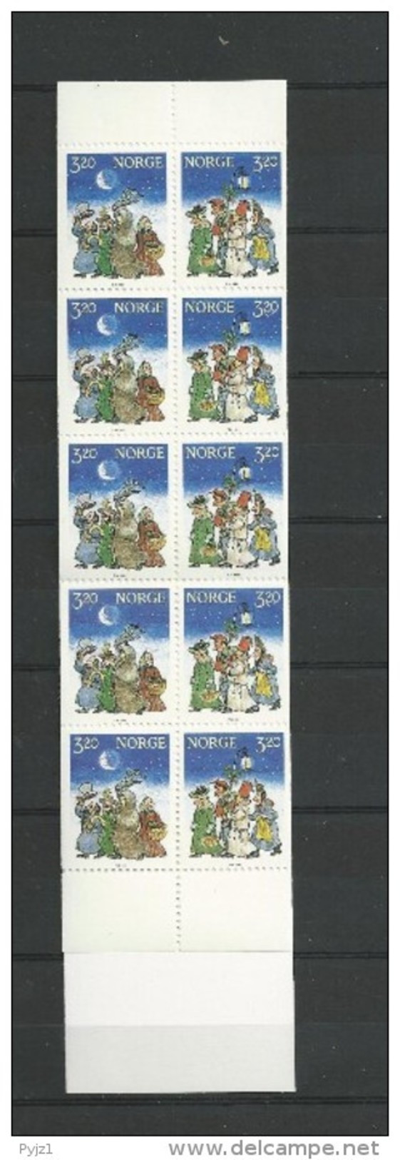 1991  MNH  Booklet, Norge, Norwegen, Norway, Postfris - Markenheftchen