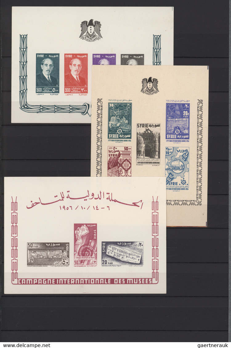 Syria: 1919/1975, comprehensive, almost exclusively mint collection in a stockbo
