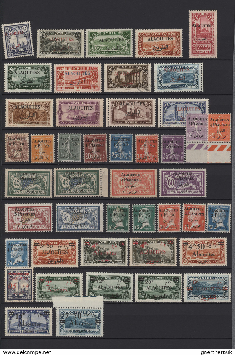 Syria: 1919/1975, comprehensive, almost exclusively mint collection in a stockbo