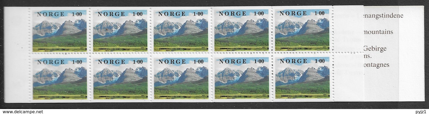 1978 MNH Norway, Booklet, Mi 771 - Markenheftchen