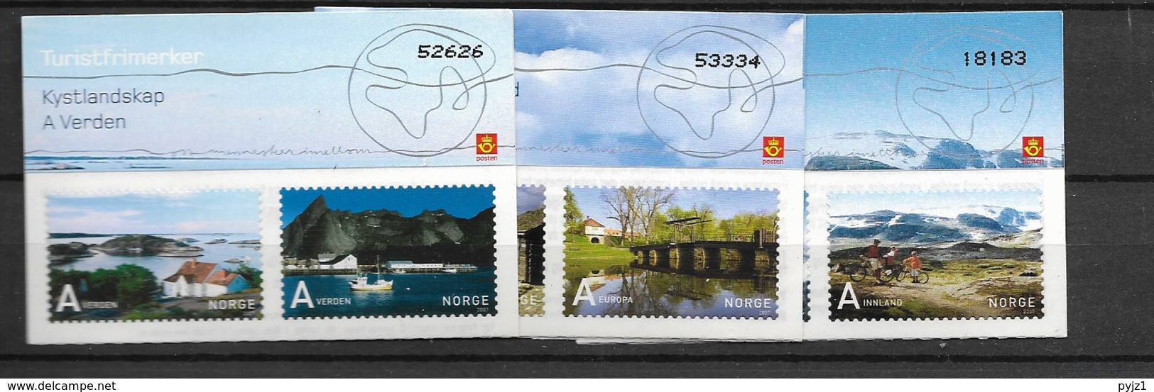2007  MNH  Norway Booklets With Control Number,  Postfris** - Carnets