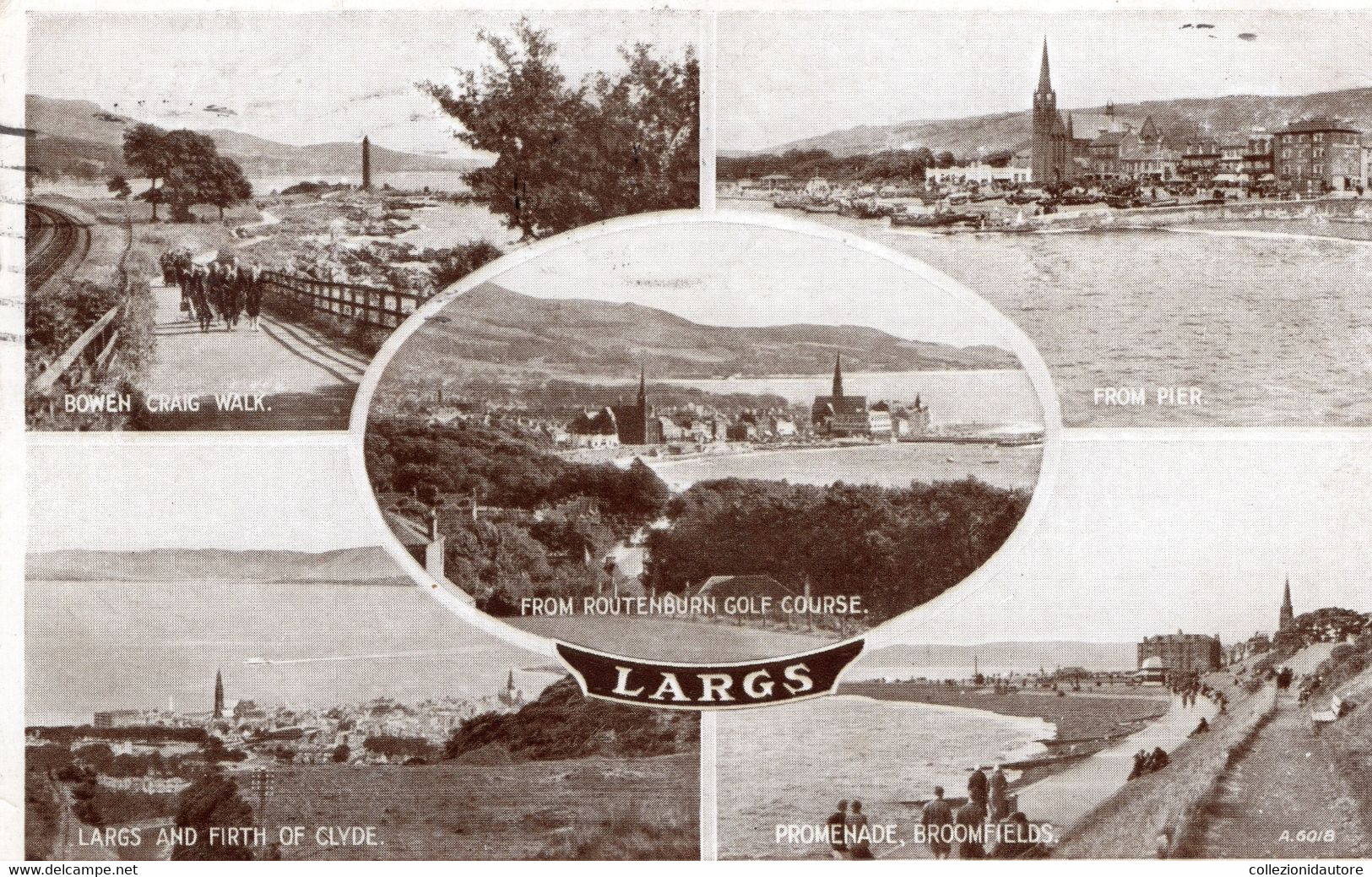 LARGS - VEDUTE - CARTOLINA FP SPEDITA NEL 1944 - Ayrshire