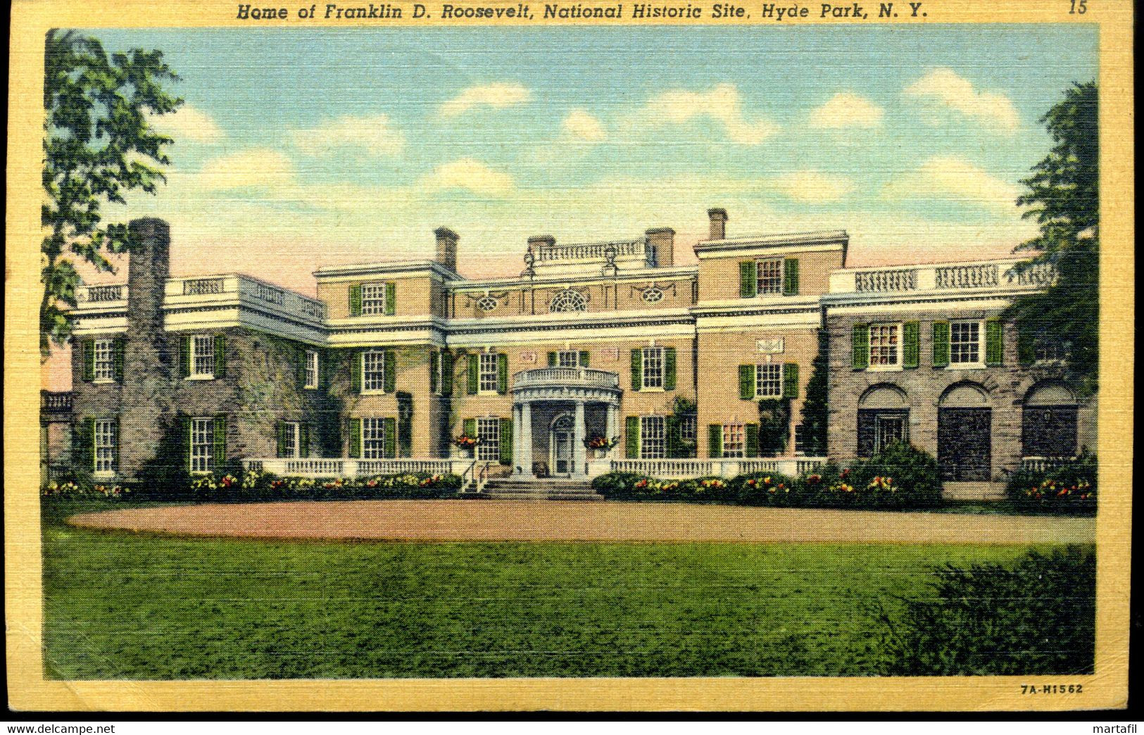 Cartolina - New York, Stati Uniti, Home Of Franklin D. Roosevelt, National Historic Site, Hyde Park - Parks & Gardens