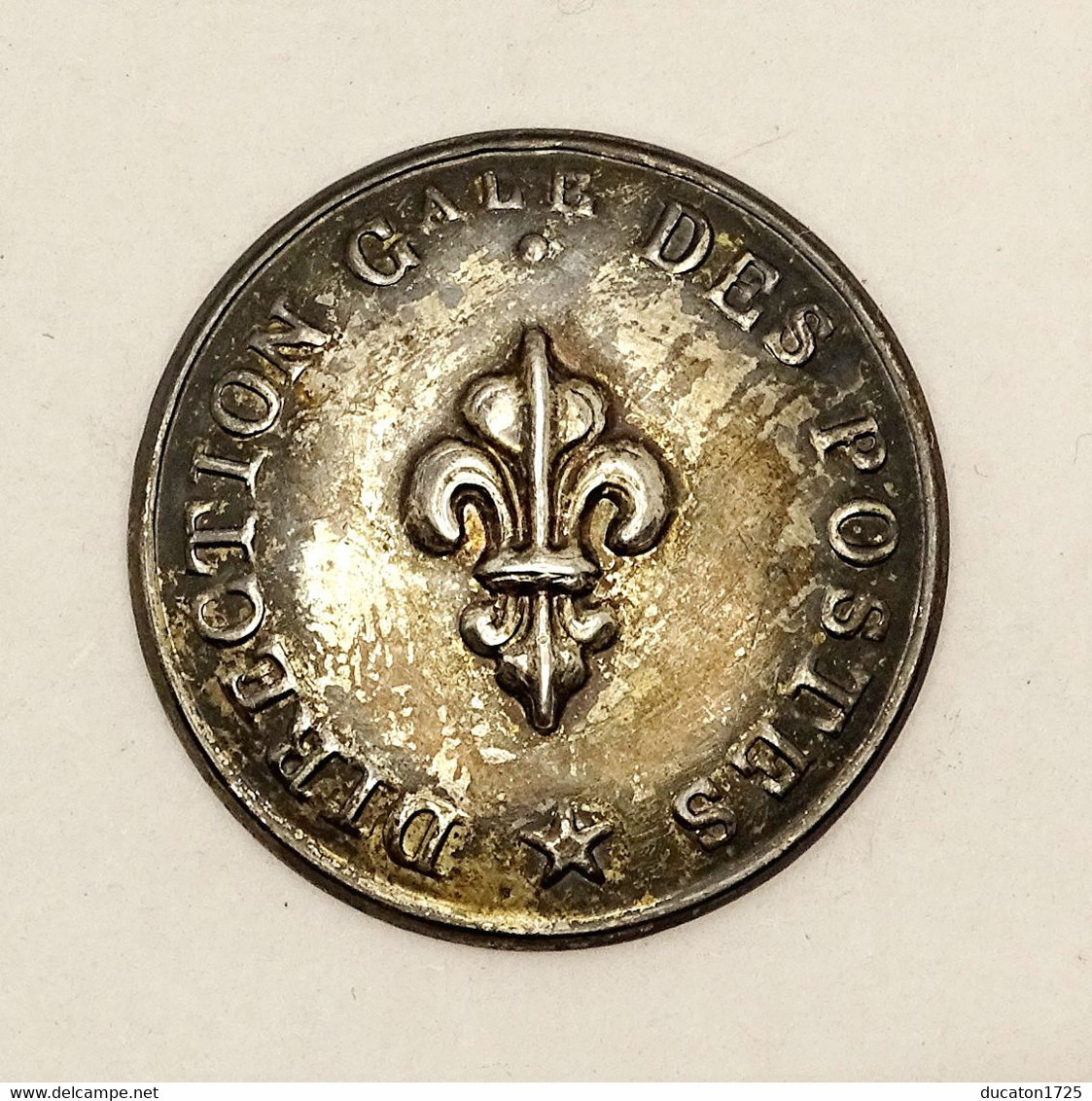 Bouton DIRECTION GENERALE DES POSTES (1815) 2°Restauration. France. 22 Mm - Boutons