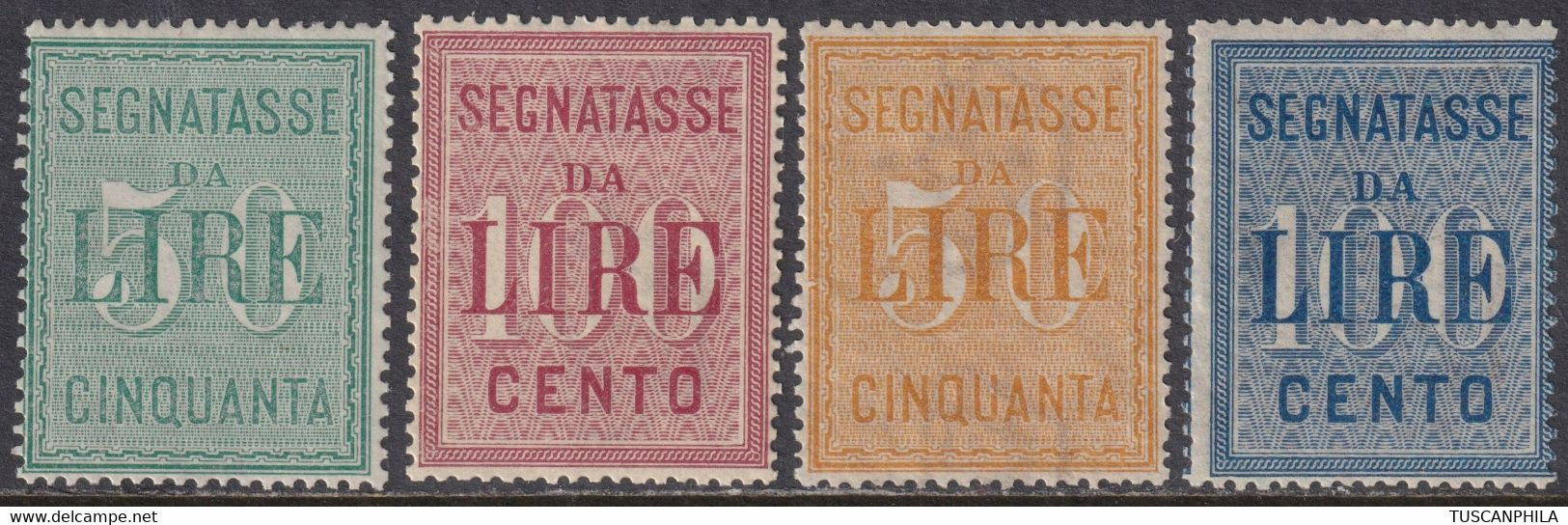 Segnatasse Cifre Grandi Le 2 Serie Complete Sass S.2301+2305 MNH** Cv 2750 - Strafport