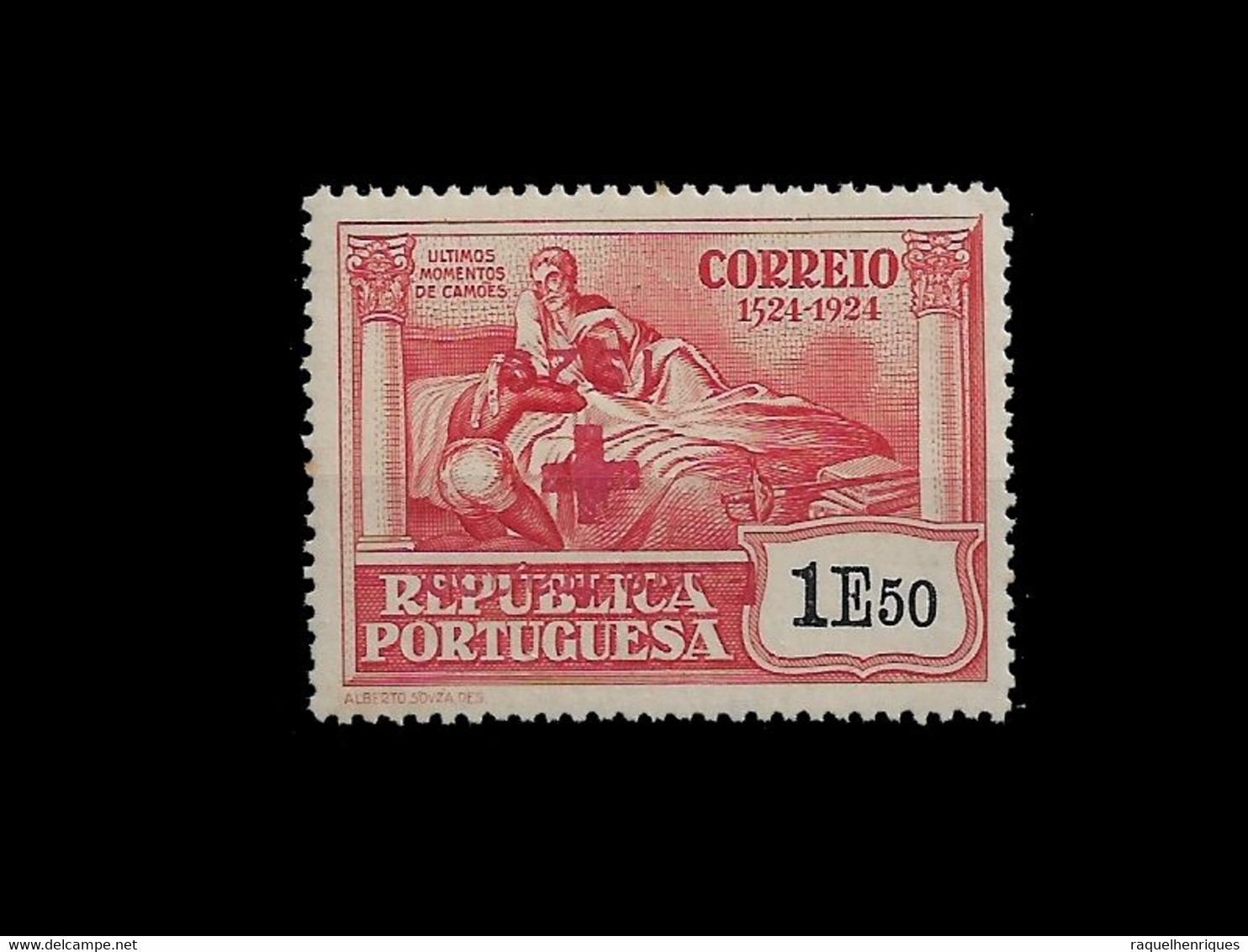 PORTUGAL PORTE FRANCO - 1929 ERROR UP SIDE DOWN SURCHARGED MNH (PLB#01-100) - Ongebruikt