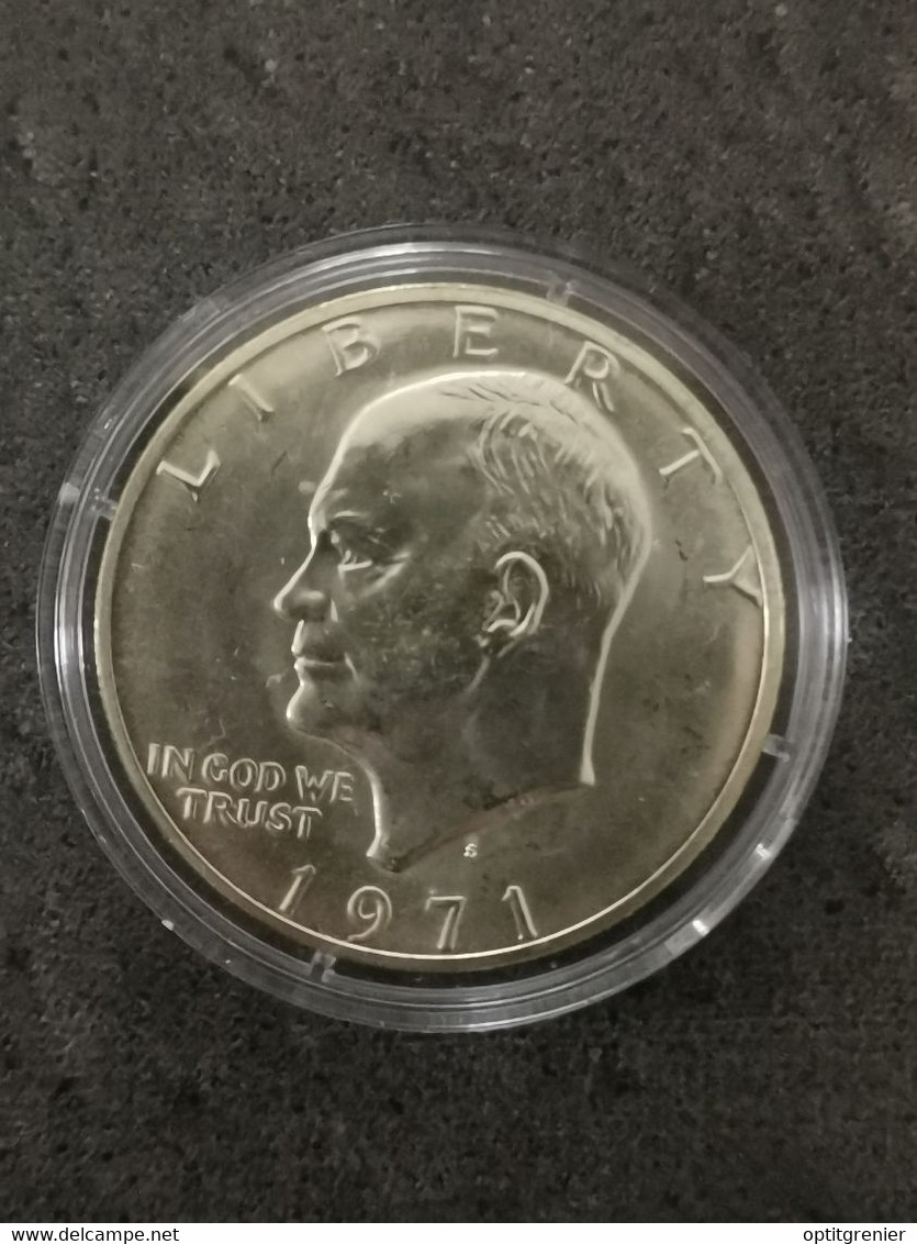 1 DOLLAR EISENHOWER 1971 S ARGENT USA ETATS-UNIS AMERIQUE SOUS CAPSULE / USA - 1971-1978: Eisenhower