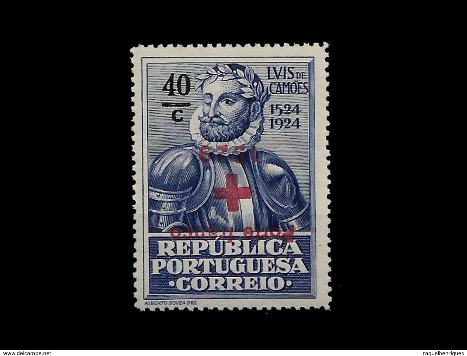 PORTUGAL PORTE FRANCO - 1929 ERROR UP SIDE DOWN SURCHARGED MNH (PLB#01-104) - Unused Stamps