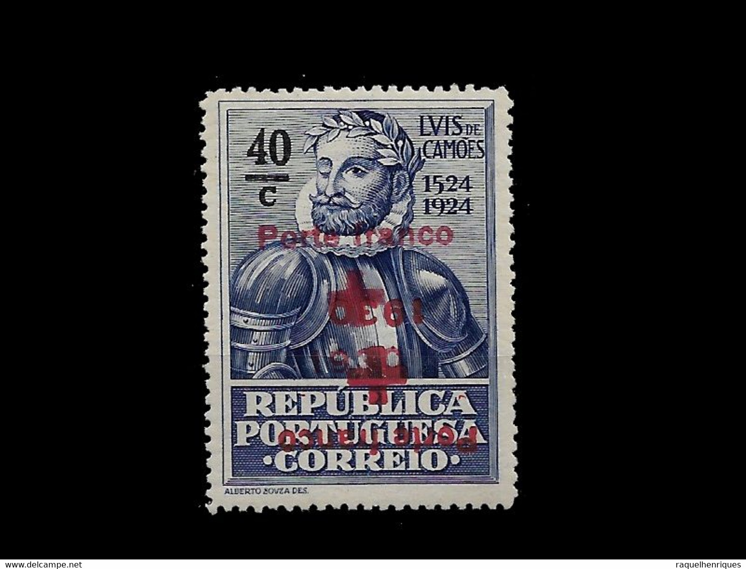 PORTUGAL PORTE FRANCO - 1930 ERROR DOUBLE + UPSIDE DOWN SURCHARGED MNH (PLB#01-106) - Ongebruikt