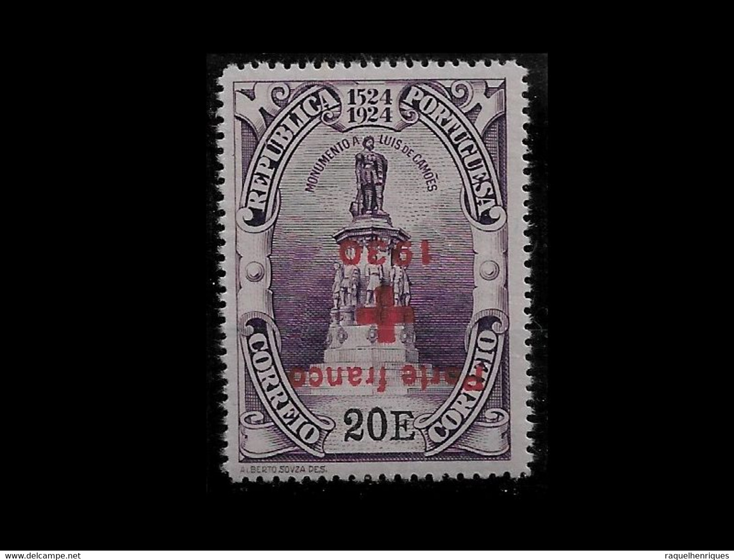 PORTUGAL PORTE FRANCO - 1930 ERROR UPSIDE DOWN SURCHARGED MNH (PLB#01-108) - Unused Stamps