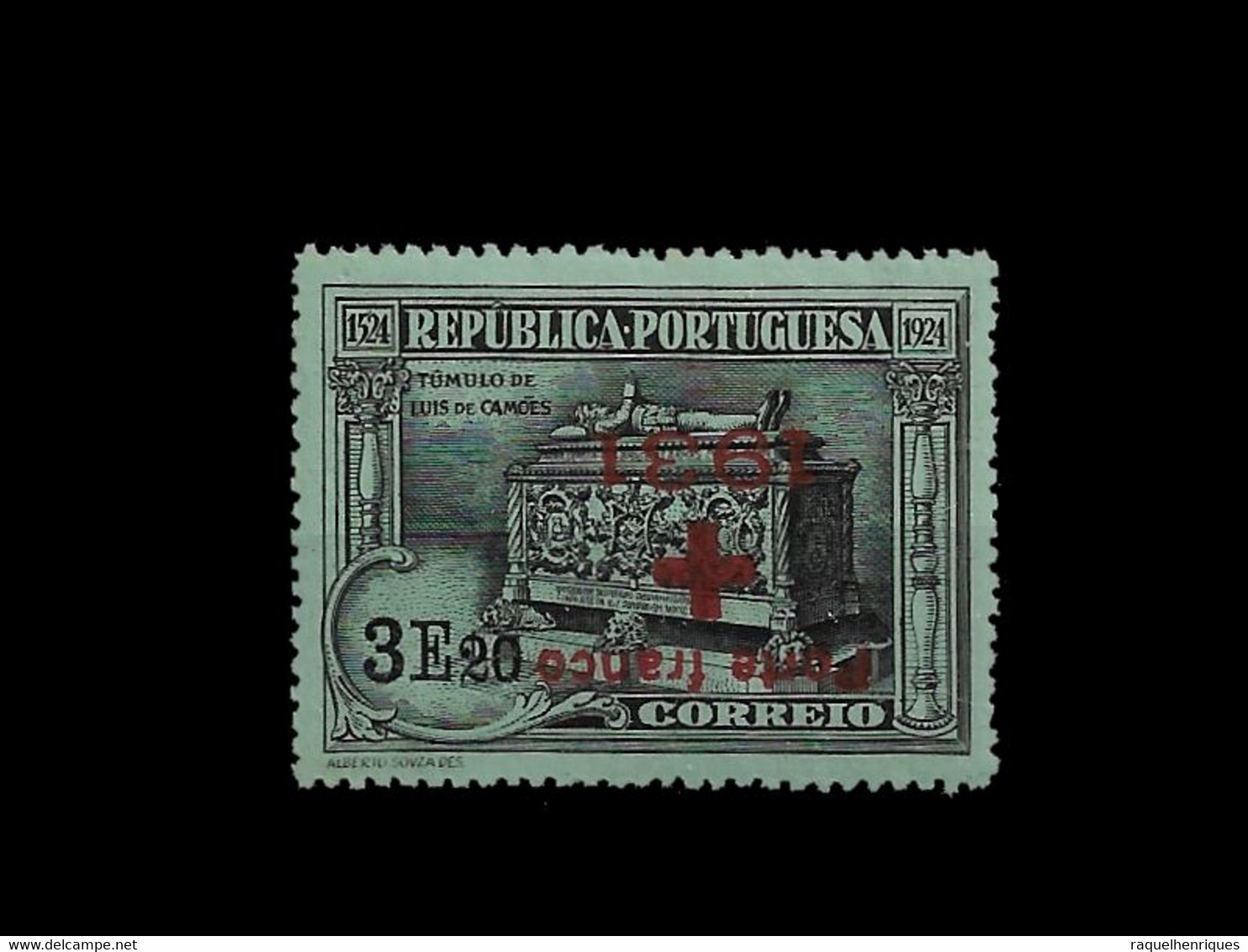 PORTUGAL PORTE FRANCO - 1931 ERROR UPSIDE DOWN SURCHARGED MNH (PLB#01-119) - Unused Stamps