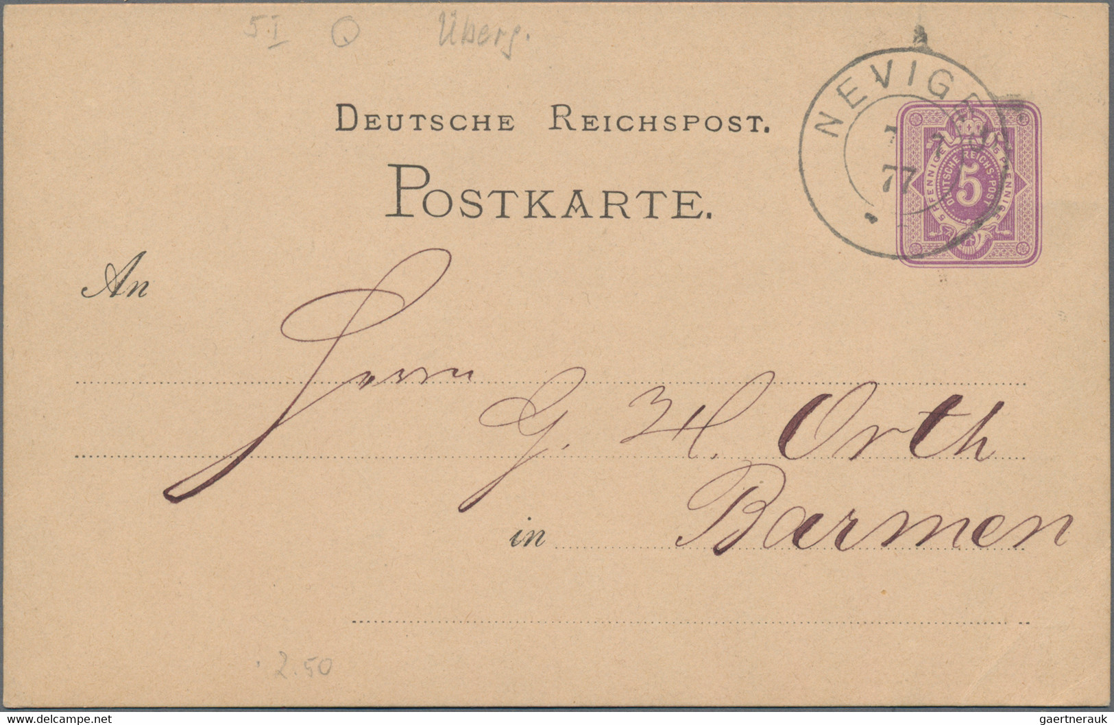 Deutsches Reich - Stempel: 1873/1892, Partie Von Ca. 156 Gebrauchten Ganzsachen - Frankeermachines (EMA)