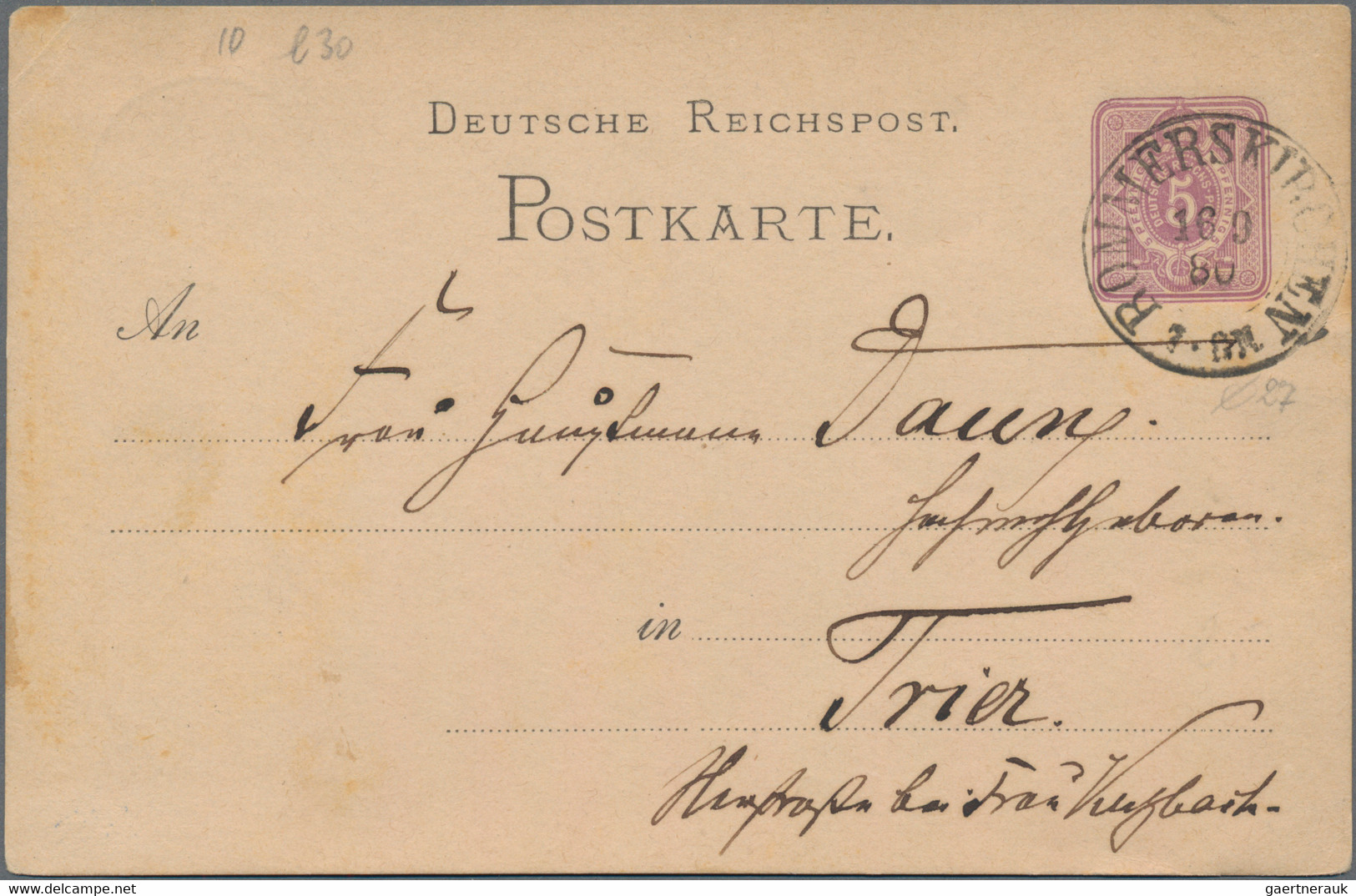 Deutsches Reich - Stempel: 1873/1892, Partie von ca. 156 gebrauchten Ganzsachen