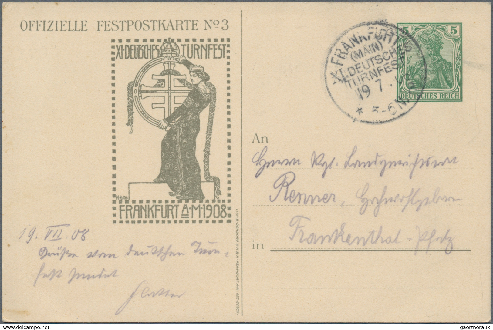 Deutsches Reich - Stempel: 1894/1922, SONDERSTEMPEL, interessanter Posten mit So