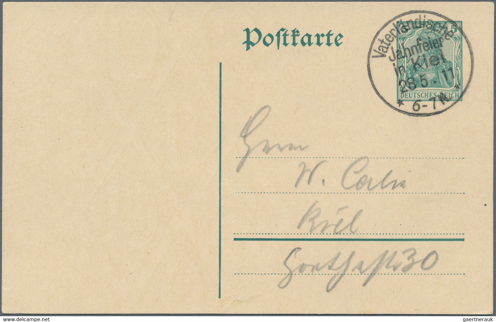 Deutsches Reich - Stempel: 1894/1922, SONDERSTEMPEL, interessanter Posten mit So