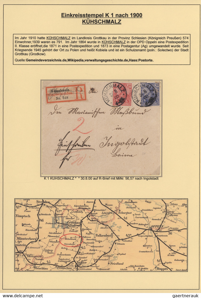 Deutsches Reich - Stempel: 1900/1938, EINKREISSTEMPEL(K1), Umfangreiche Sammlung - Frankeermachines (EMA)