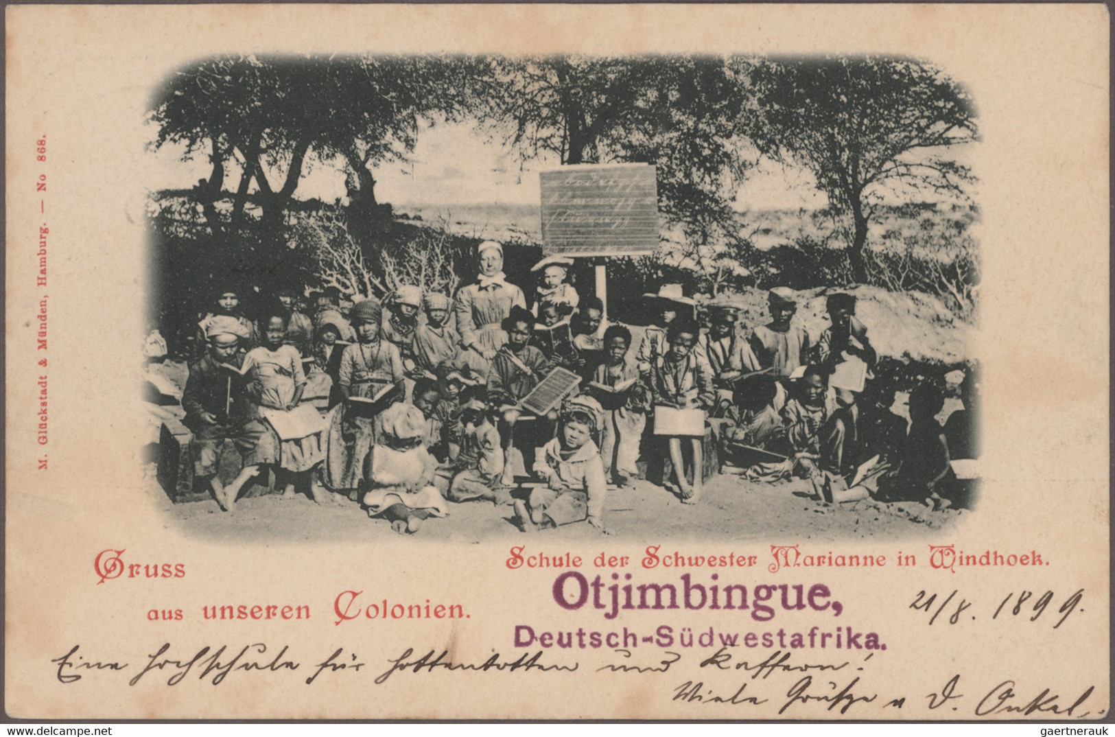 Deutsch-Südwestafrika: 1898/1913, Vielseitige Sammlung Von 41 Gebrauchten Ansich - Duits-Zuidwest-Afrika