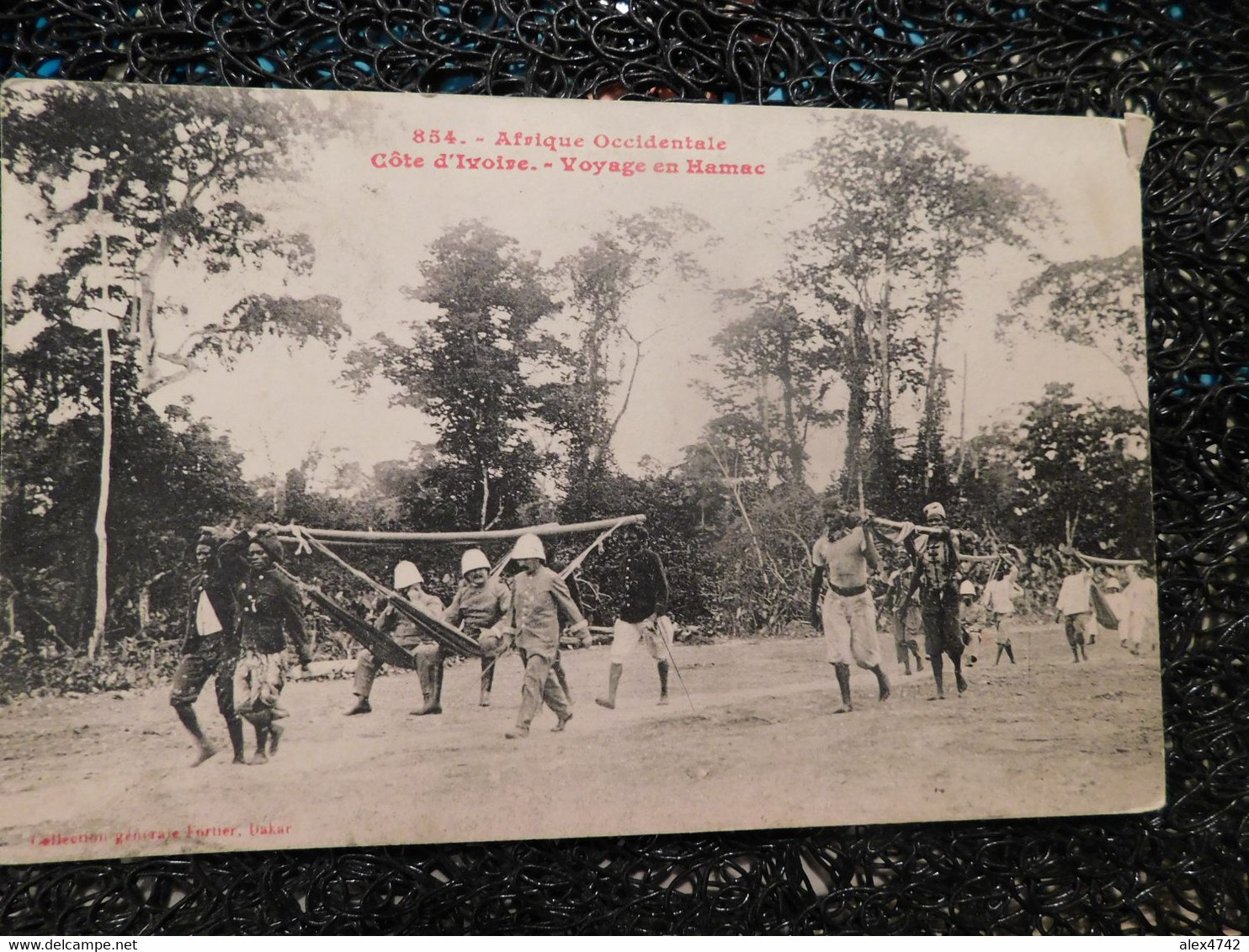 Afrique Occidentale, Côte D'Ivoire, Voyage En Hamac, 1912 (Y15) - Côte-d'Ivoire