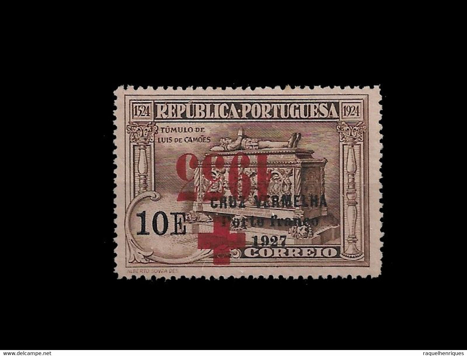 PORTUGAL PORTE FRANCO - 1933 ERROR UPSIDE DOWN SURCHARGED MNH (PLB#01-126) - Unused Stamps