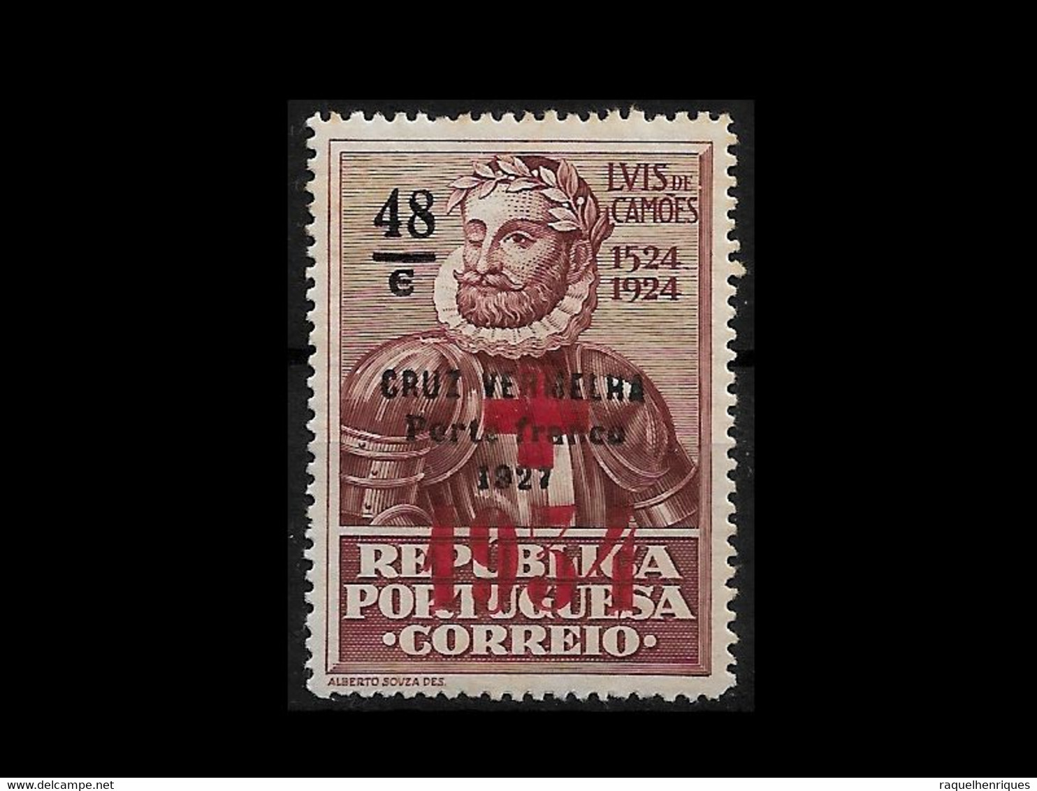 PORTUGAL PORTE FRANCO - 1934 SURCHARGED MH (PLB#01-129) - Unused Stamps