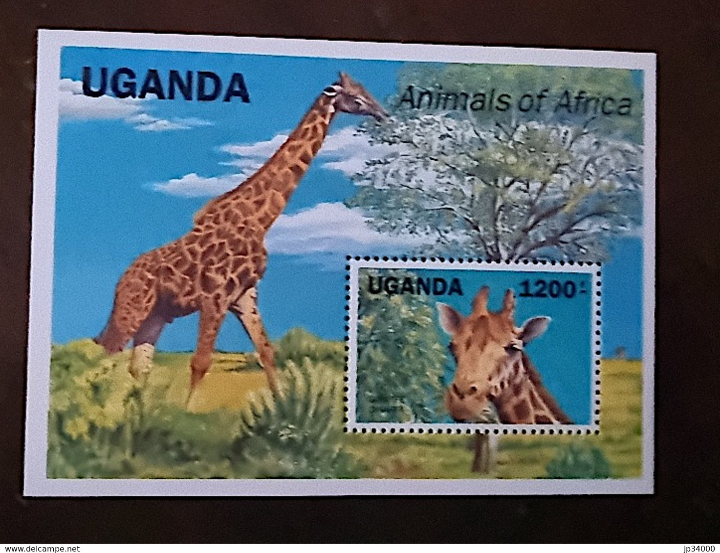 OUGANDA Girafes, Girafe, Giraffe, Jirafa. Yvert BF N° 148 ** MNH - Giraffes