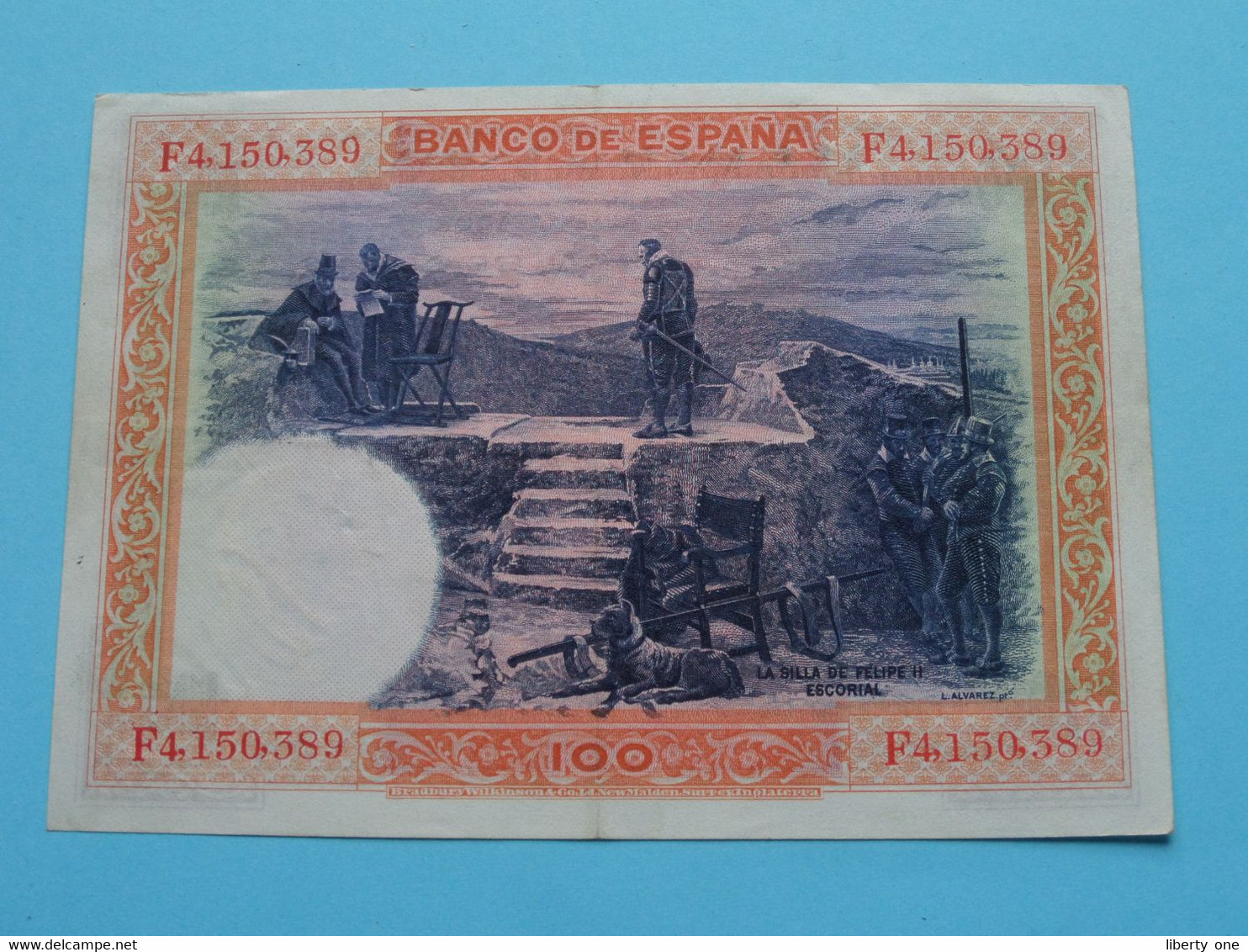 100 Pesetas > Cien > 1° Julio De 1925 ( F4,150,389 ) > ( For Grade, Please See SCANS ) Circulated ! - 100 Pesetas