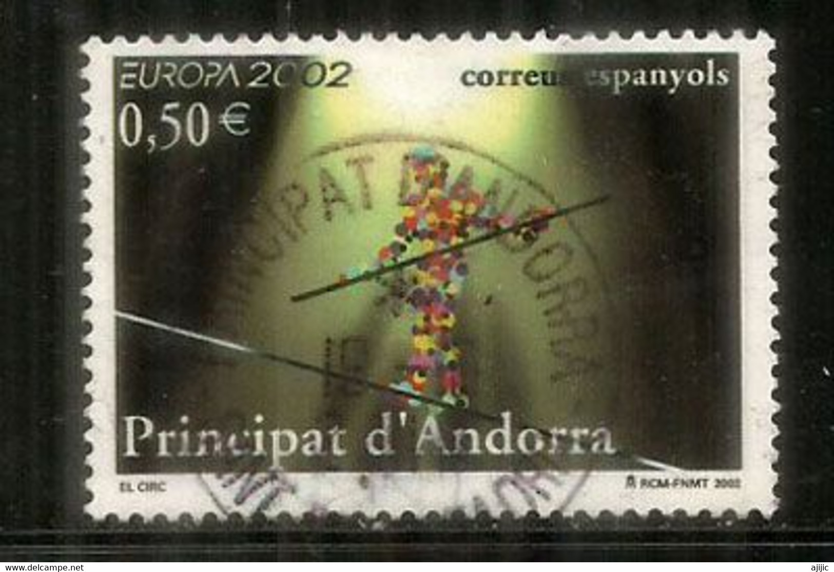 Europa 2002 EL CIRCO  (Funambule) Cancelada 1ª Calidad - Used Stamps